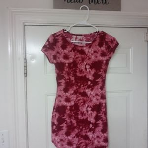 No boundaries shirt skirt/ midi dress